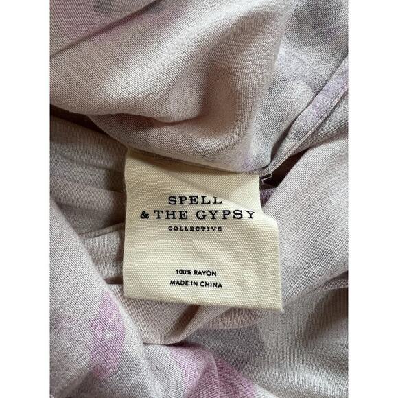 Spell and The Gypsy Collective Wild Bloom Strappy Maxi Dress in Blush Size S - Picture 7 of 9